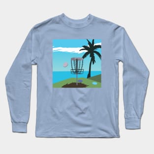 Disc Golf on a Tropical Island Long Sleeve T-Shirt